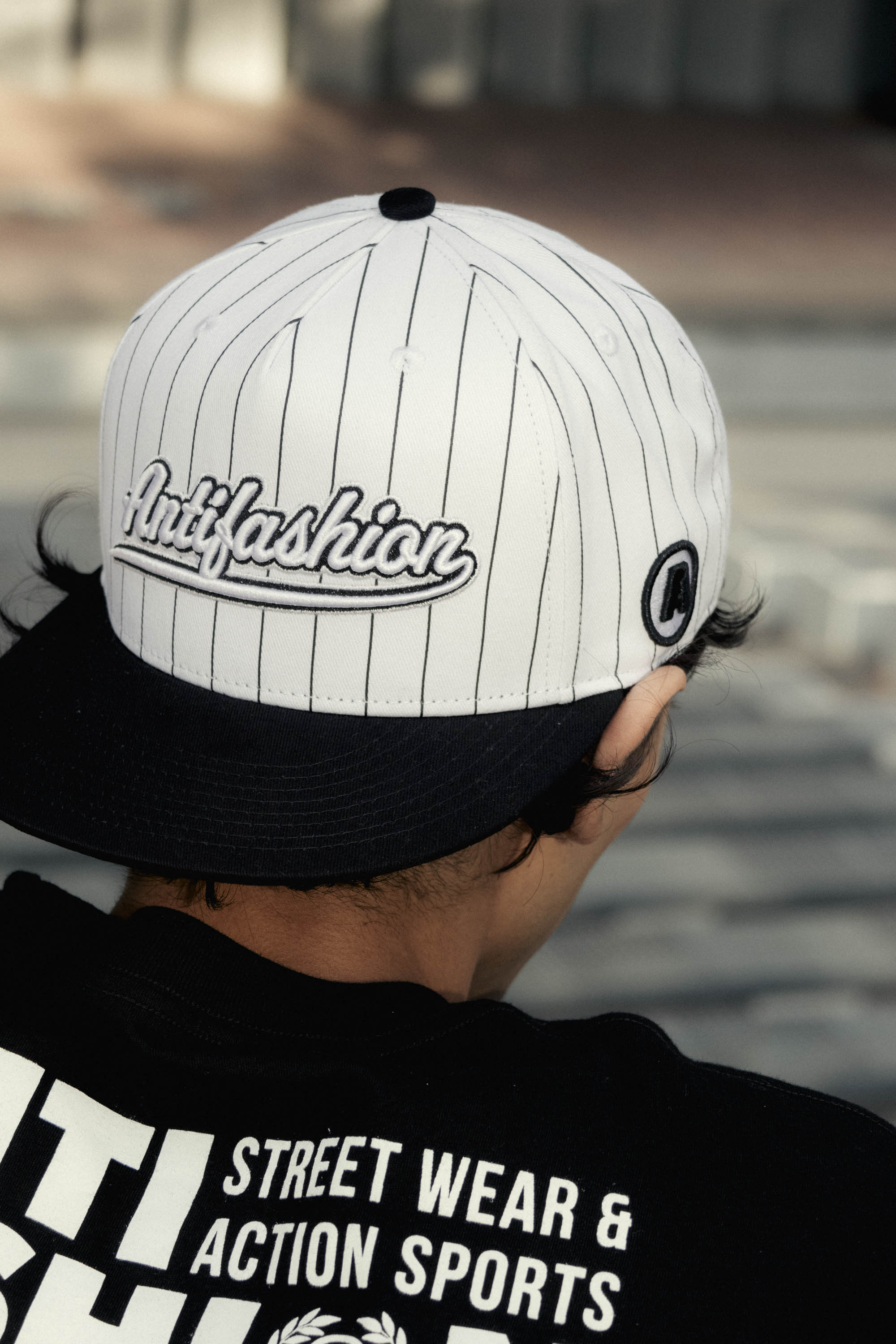 Gorra Baseball Black/White