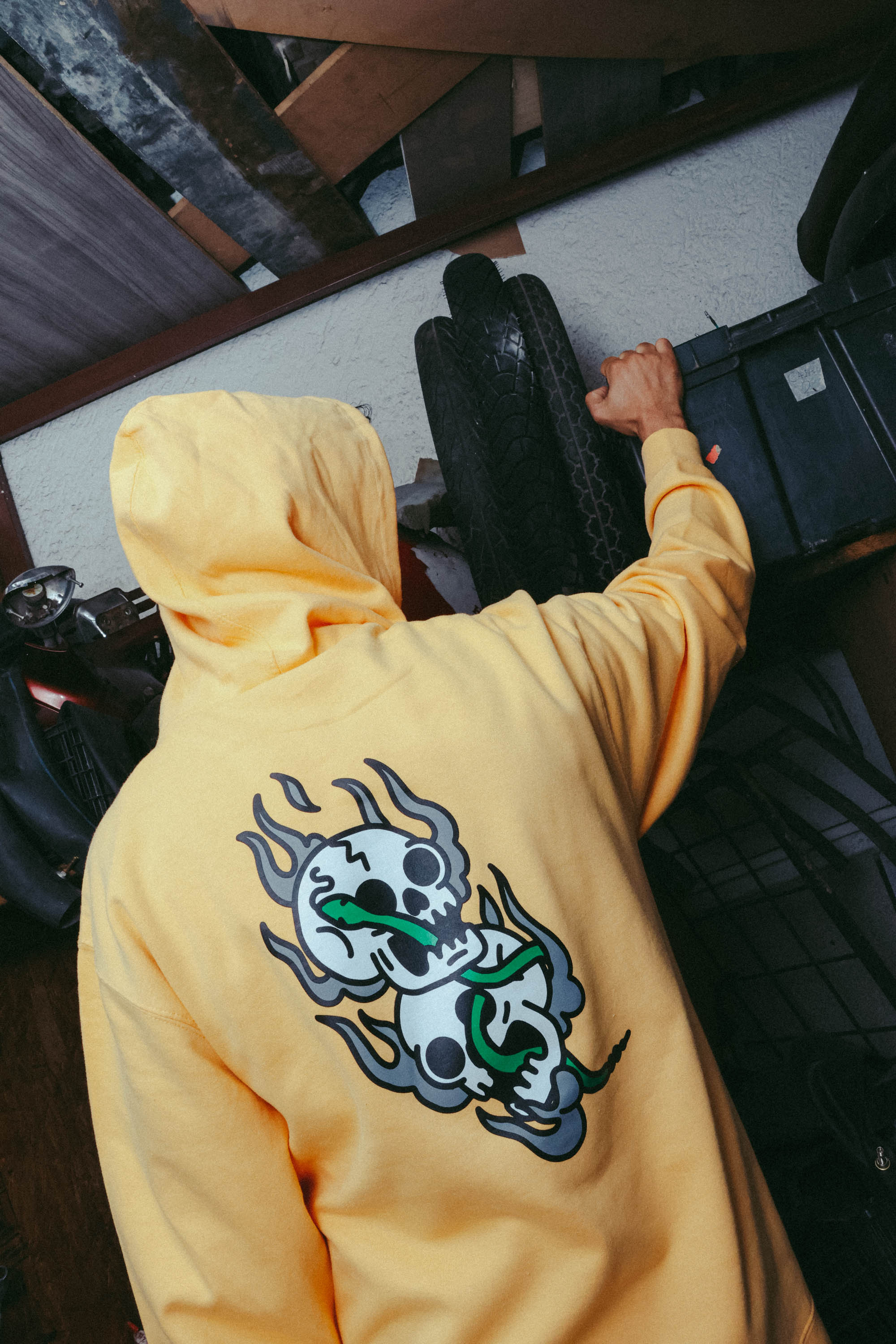 Sudadera West Peach Yellow