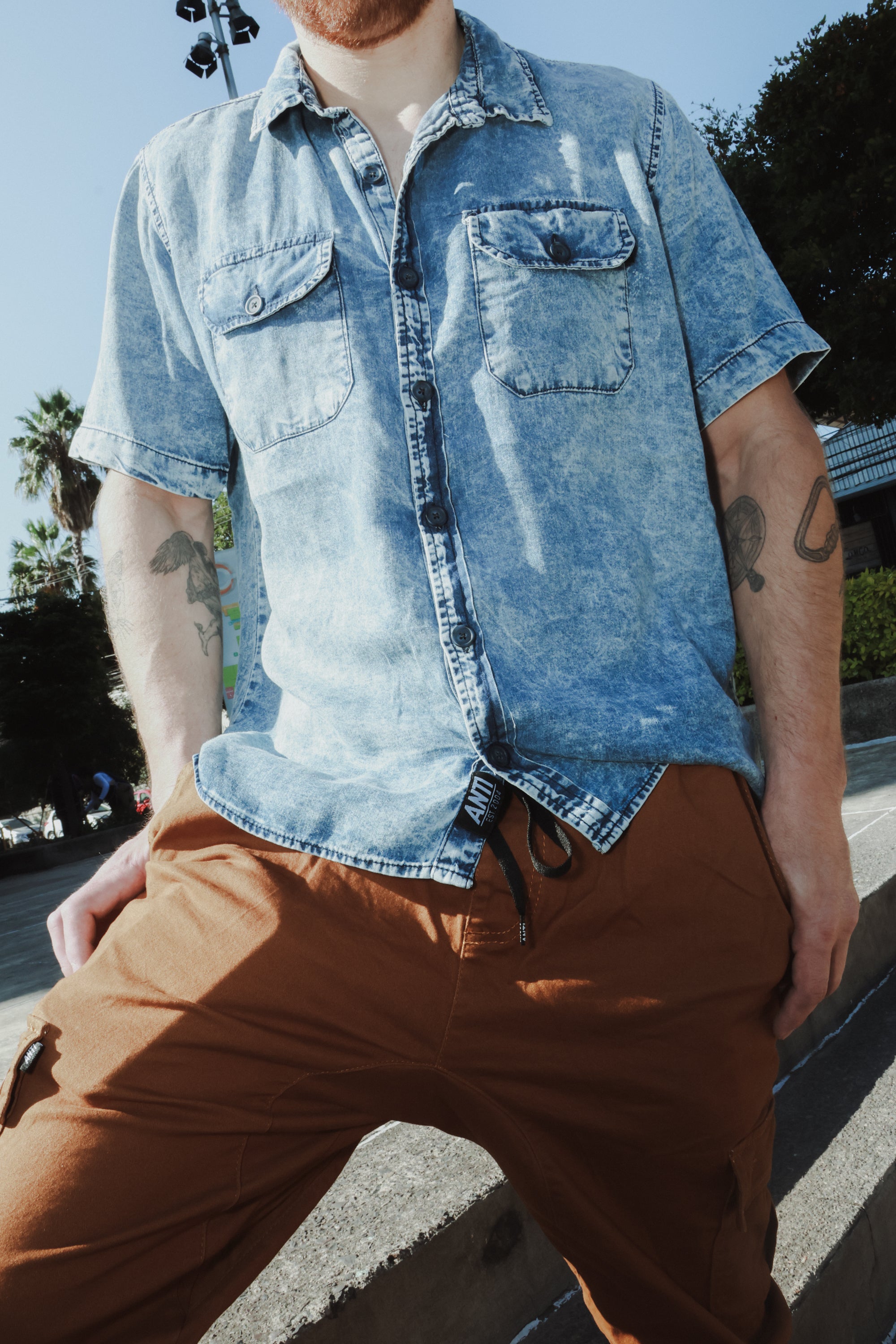 Camisa Mecanico Mezclilla Azul