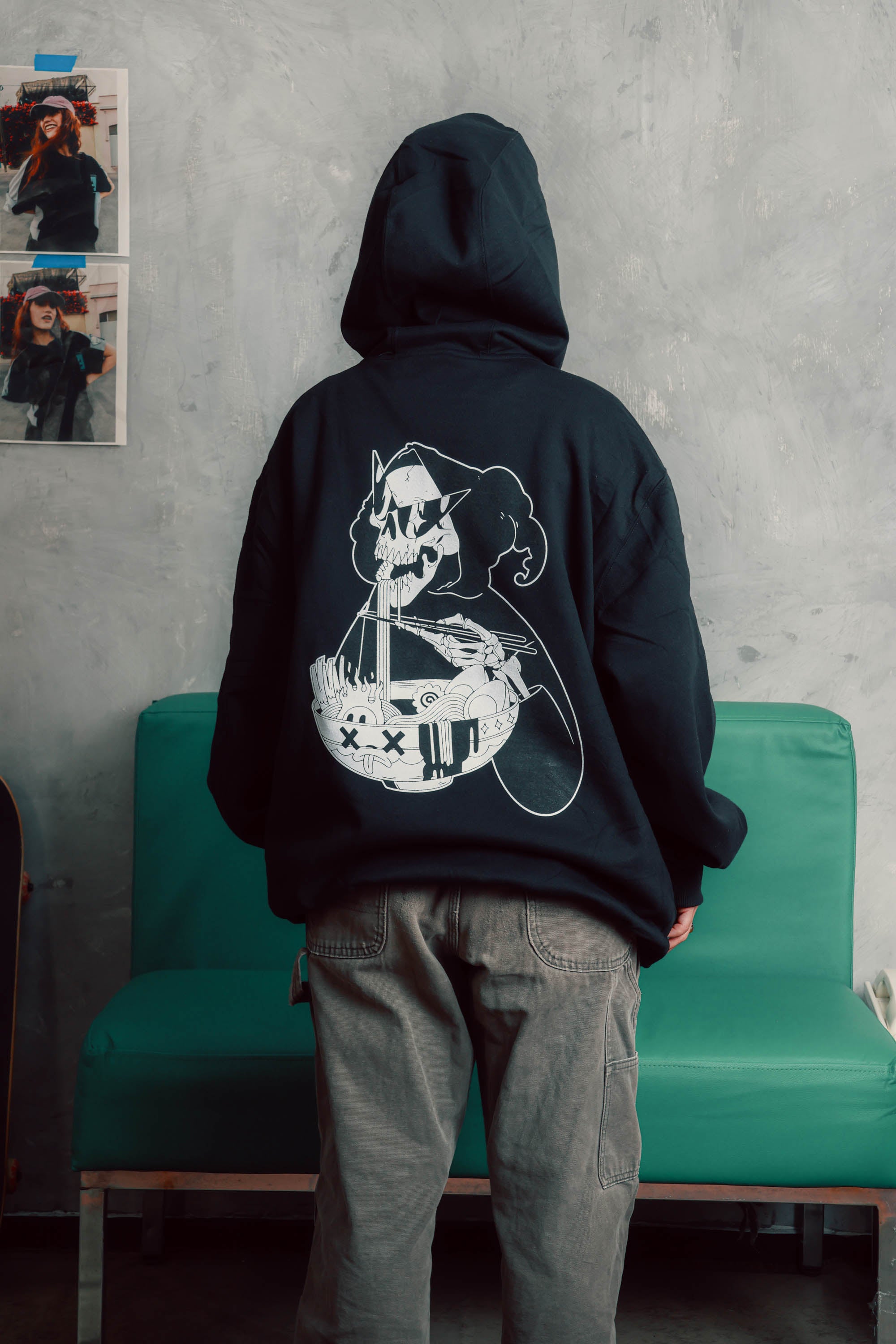 Sudadera Ramen Death Negro