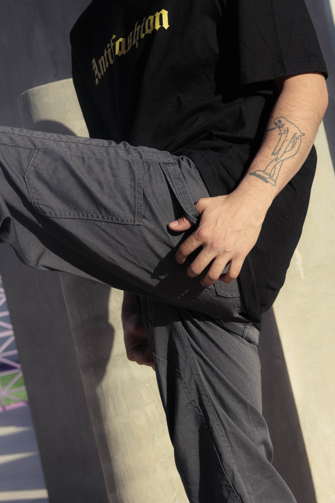 Pantalon Carpintero Gris Oxford