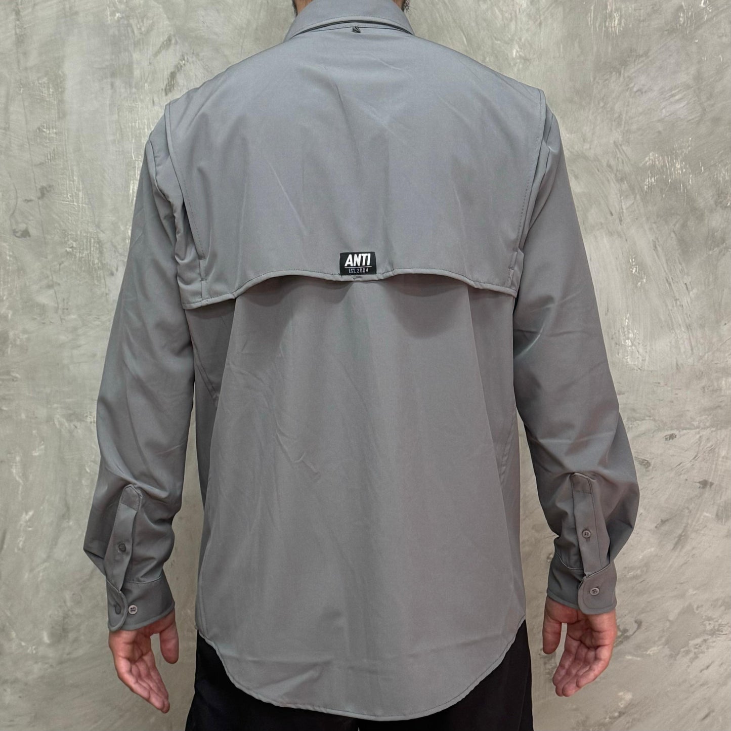 Camisa Pesquera Gris