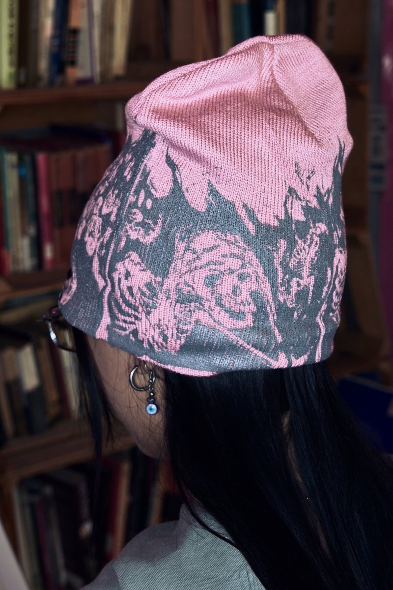 Beanie Flames Pink - ANTIFASHION