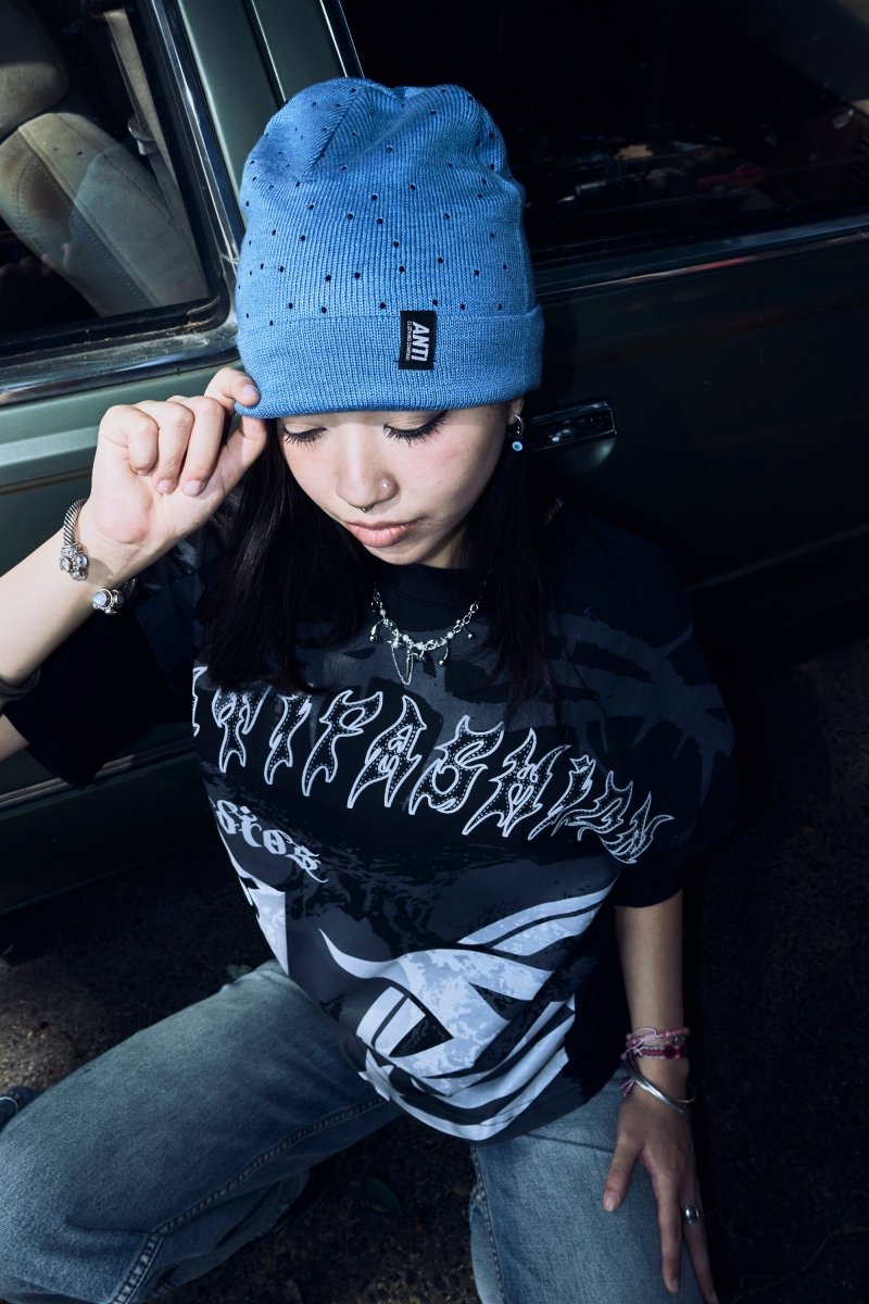 Beanie Shiny Blue - ANTIFASHION