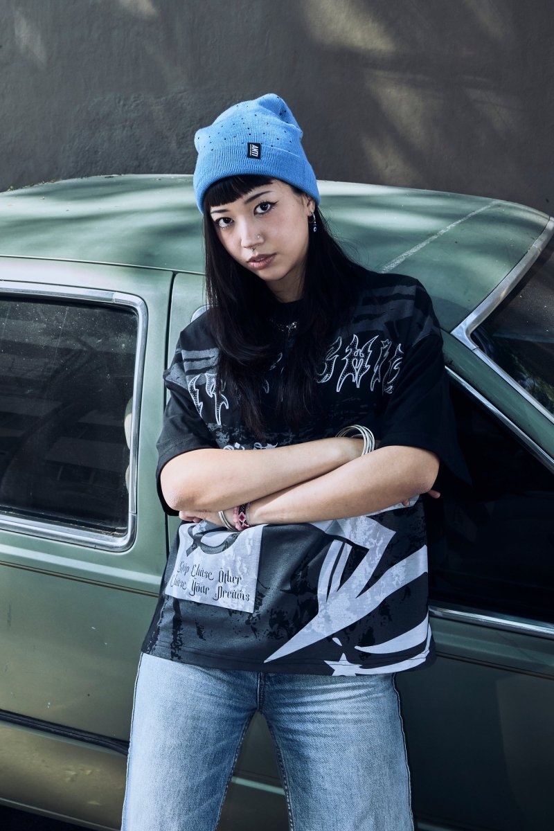 Beanie Shiny Blue - ANTIFASHION