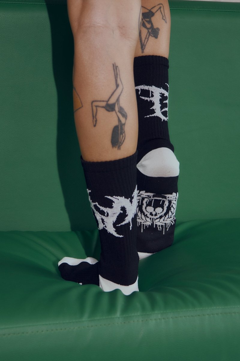 Calcetas Logo Punk Black - ANTIFASHION