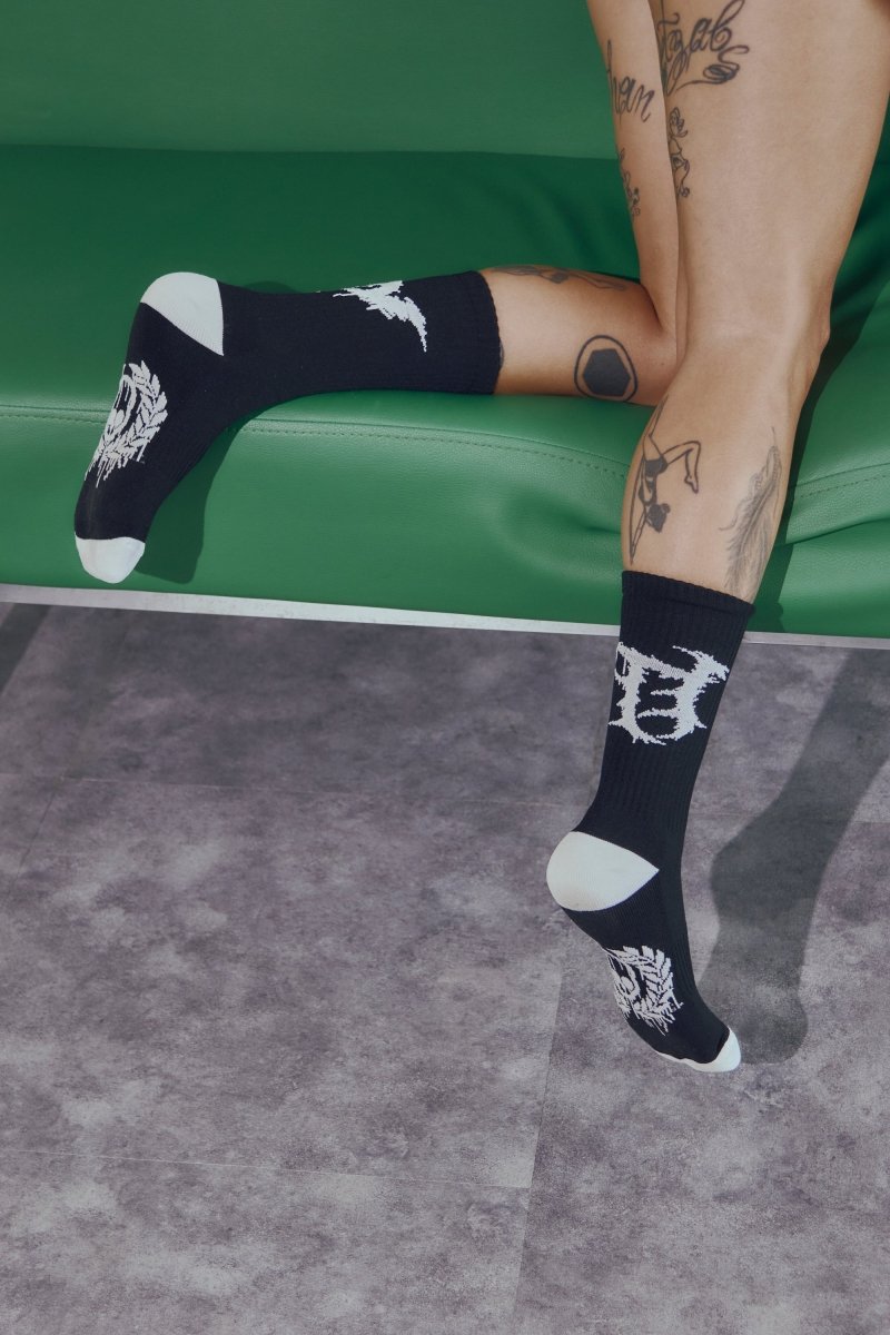 Calcetas Logo Punk Black - ANTIFASHION