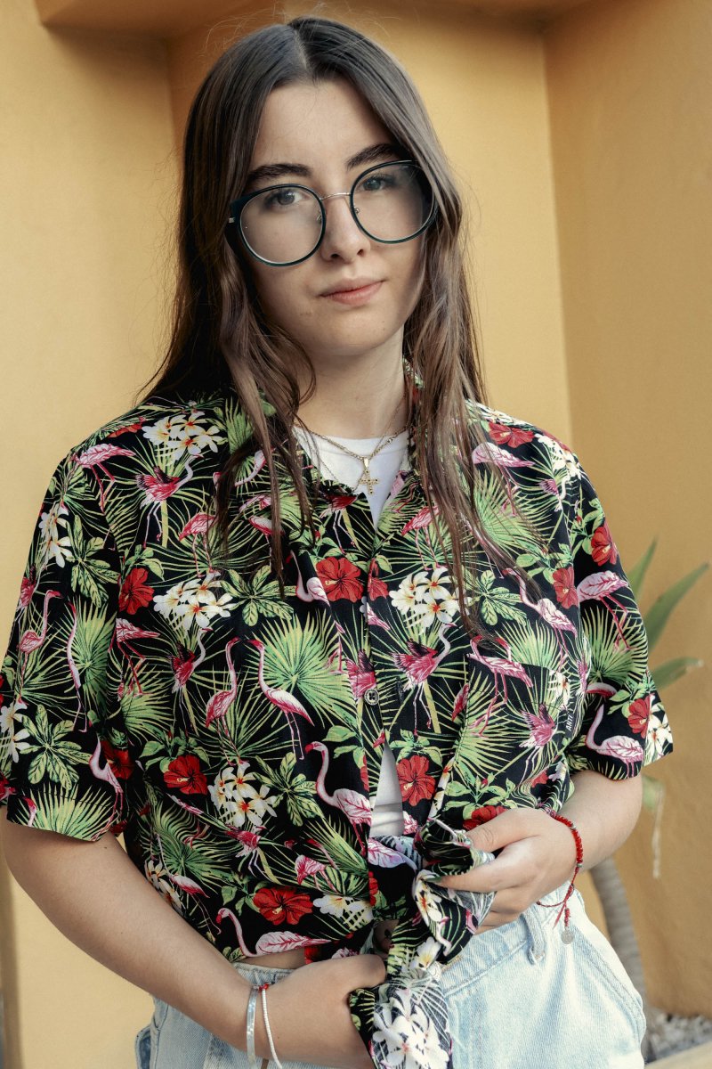 Camisa Flamingos Negro - ANTIFASHION