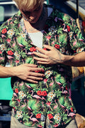 Camisa Flamingos Negro - ANTIFASHION