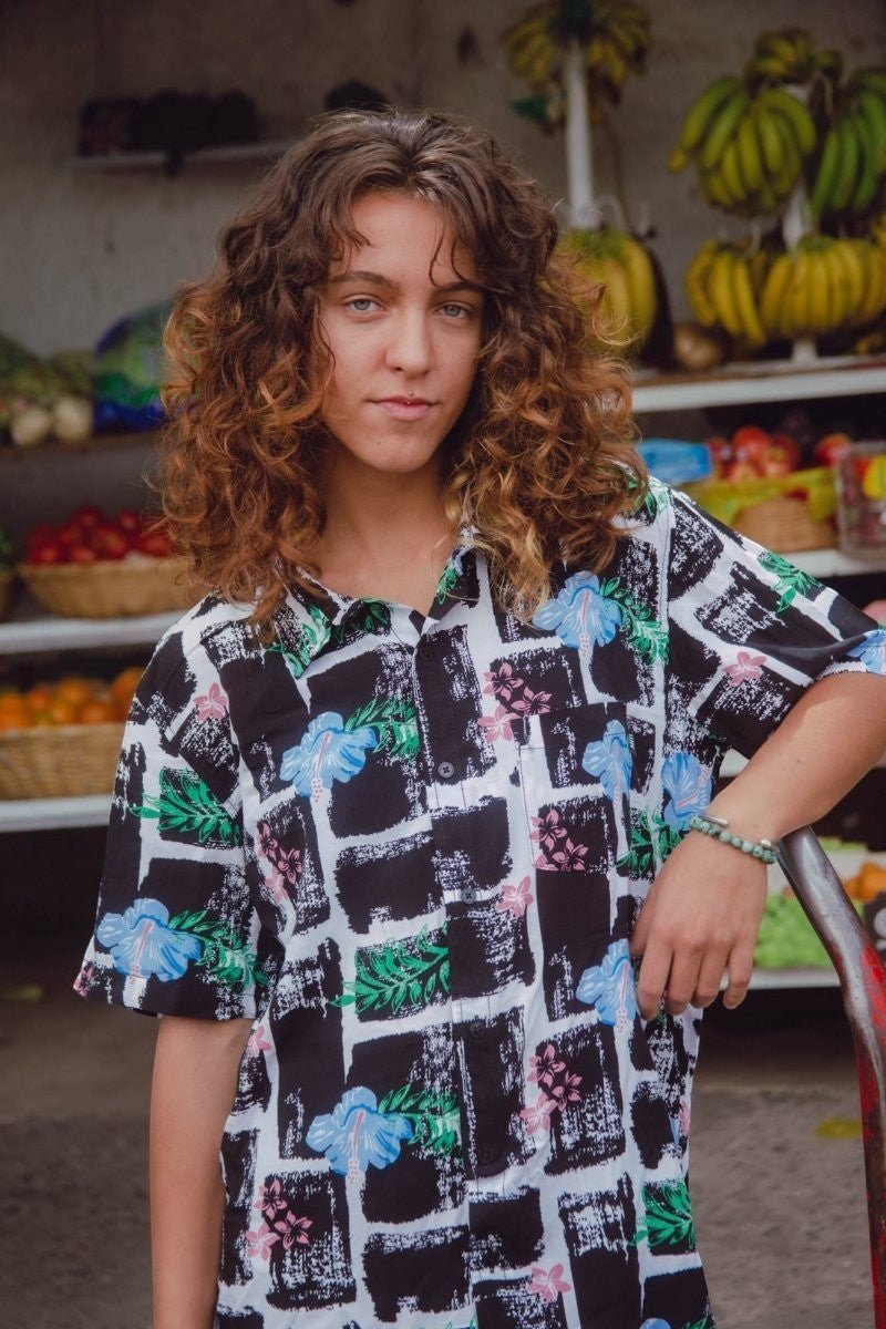 Camisa Flower Black - ANTIFASHION