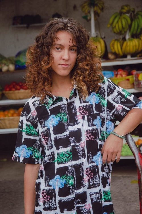 Camisa Flower Black - ANTIFASHION