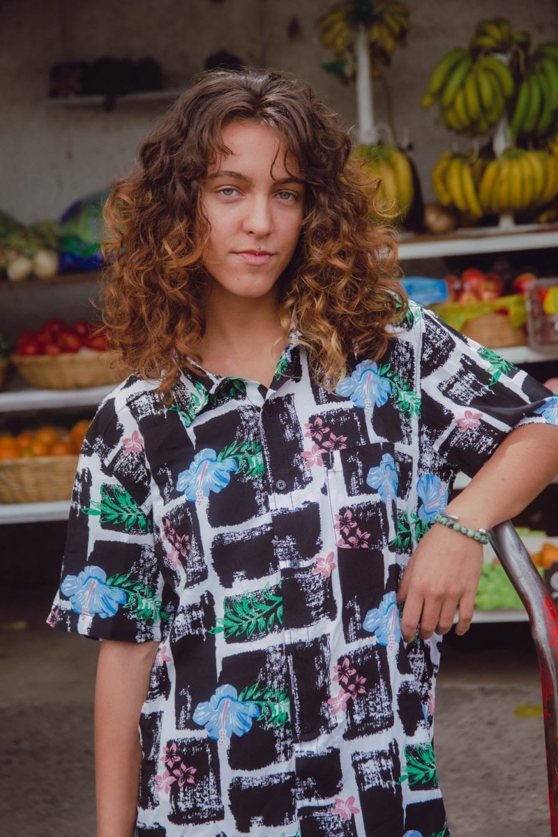 Camisa Flower Black - ANTIFASHION