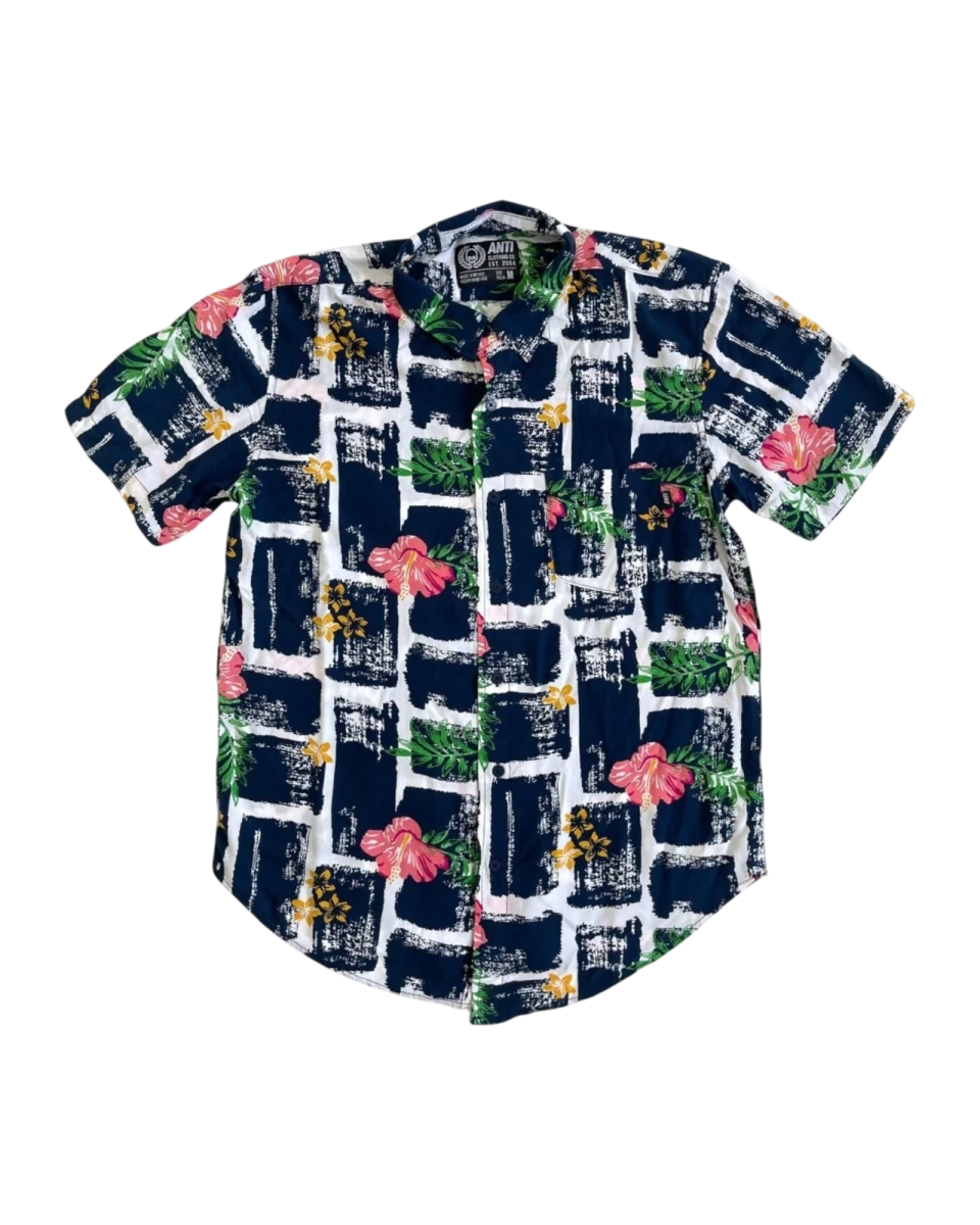 Camisa Flower Blue - ANTIFASHION