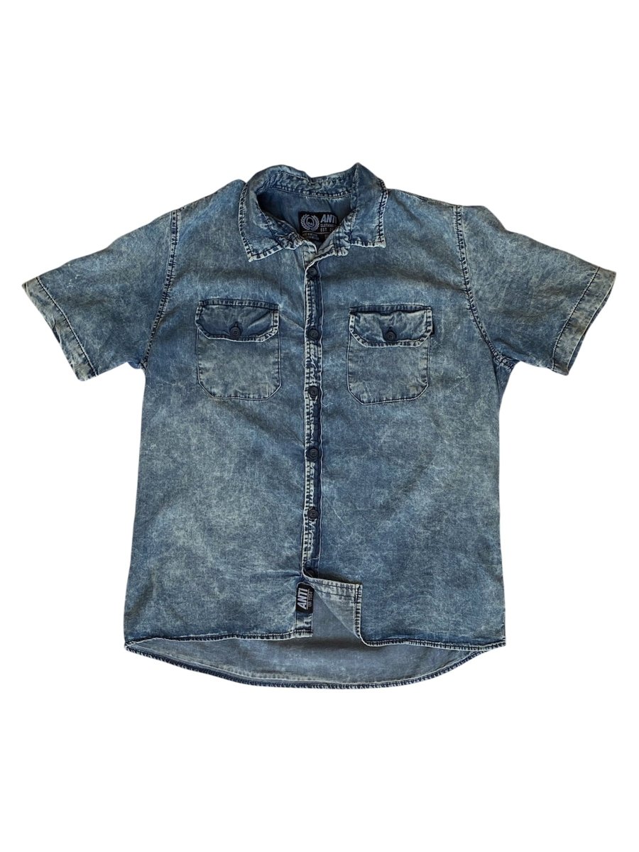 Camisa Mecanico Mezclilla Azul - ANTIFASHION