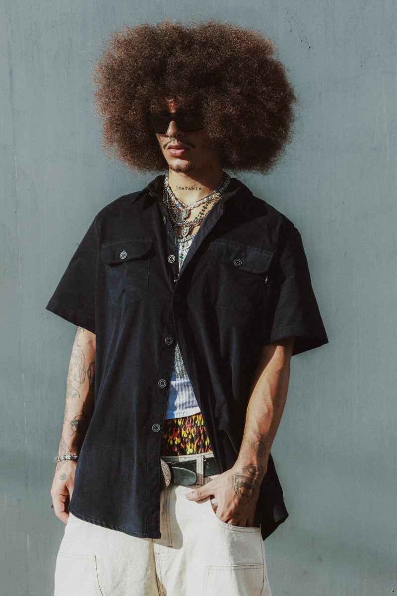 Camisa Mecanico Pana Black - ANTIFASHION