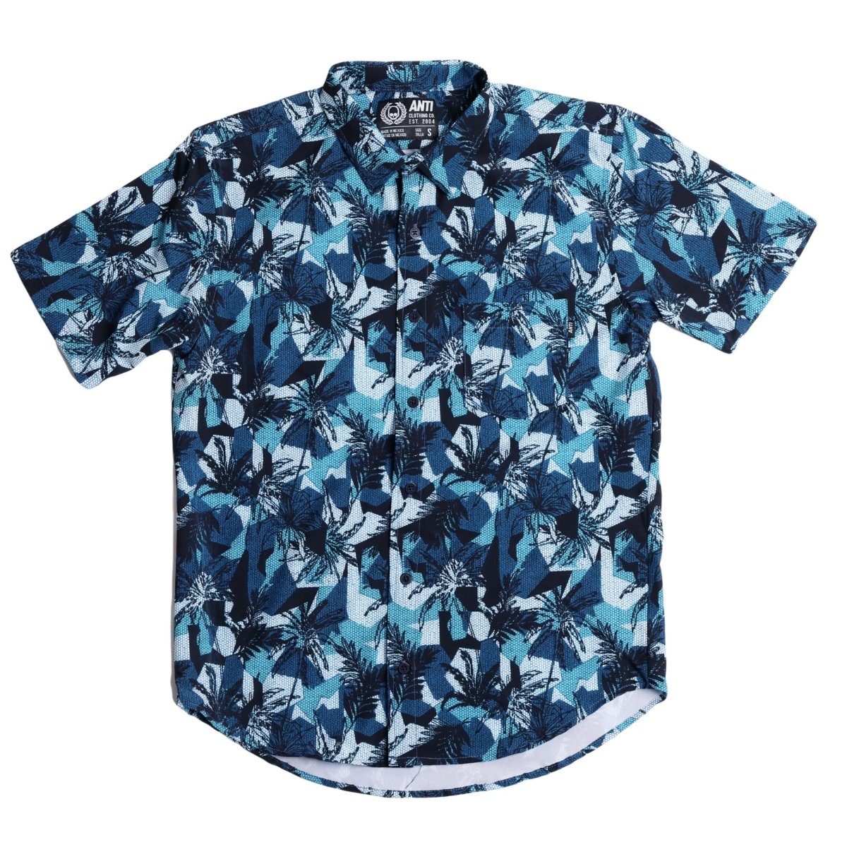 Camisa Palmeras Azul - ANTIFASHION