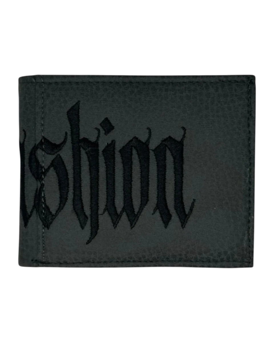 Cartera Gothic Letter Gris - ANTIFASHION