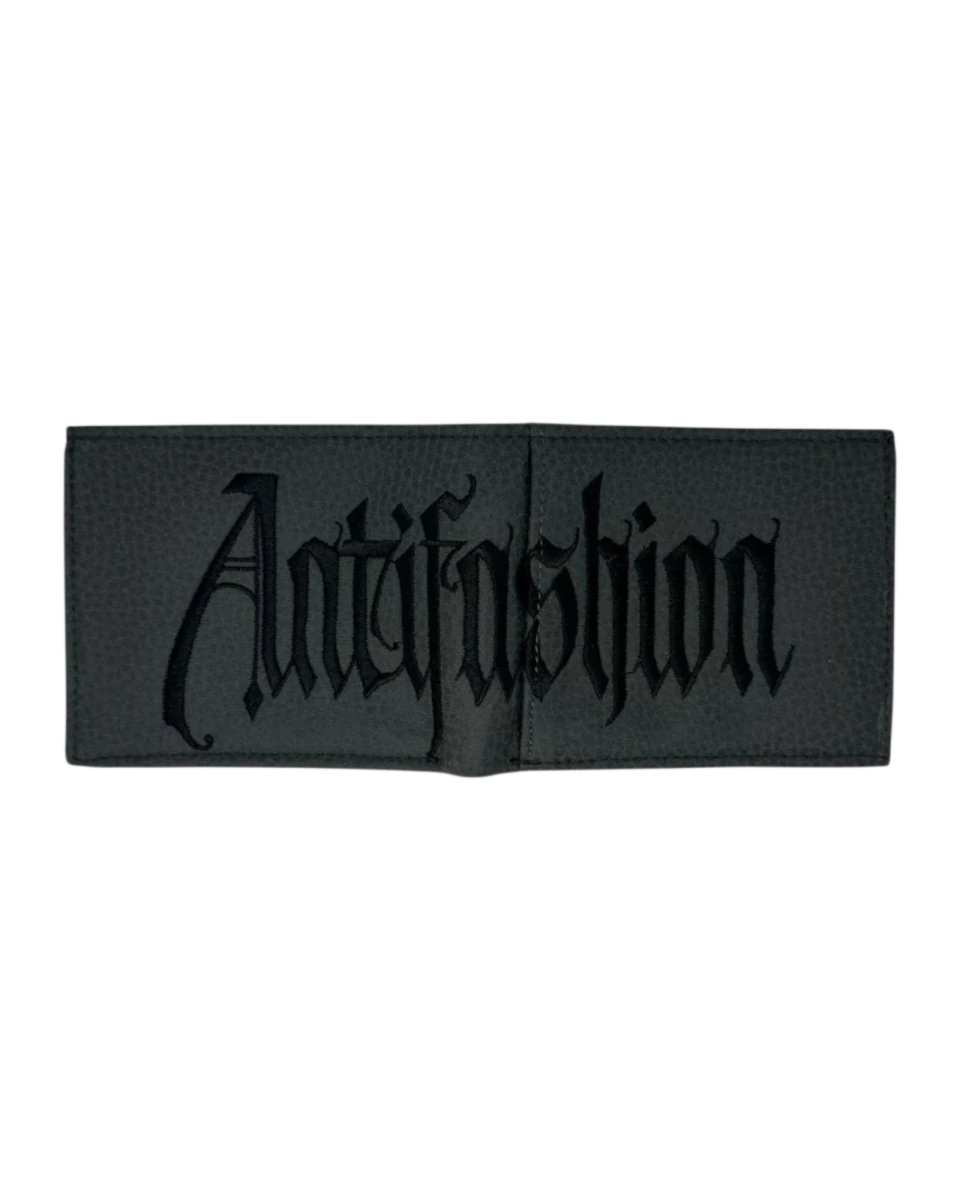 Cartera Gothic Letter Gris - ANTIFASHION
