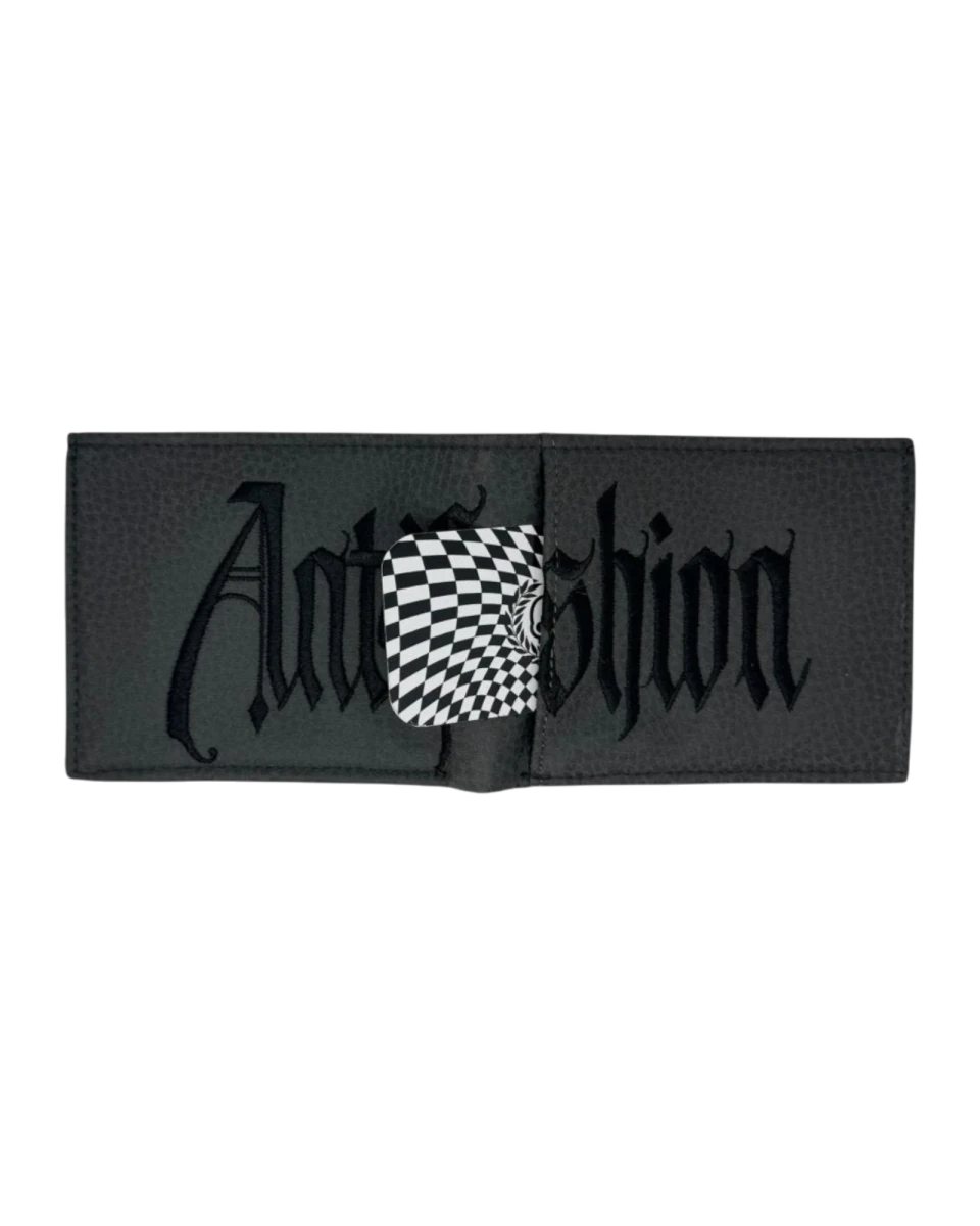 Cartera Gothic Letter Gris - ANTIFASHION