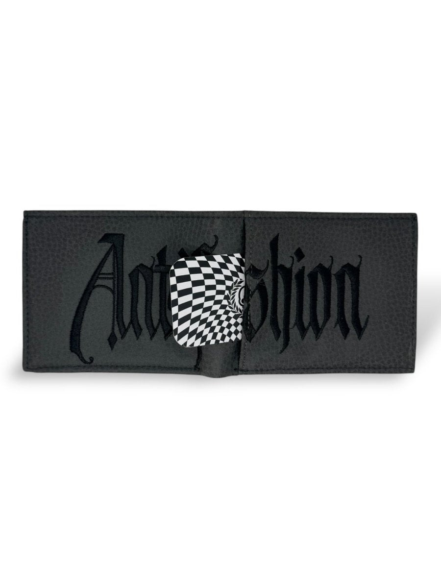 Cartera Gothic Letter Gris - ANTIFASHION