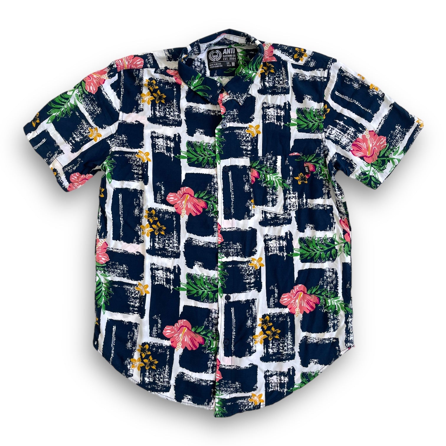Camisa Flower Blue