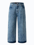 Jeans Baggy Shinny Flames Blue - ANTIFASHION