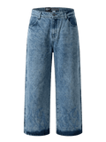 Jeans Baggy Shinny Flames Blue - ANTIFASHION