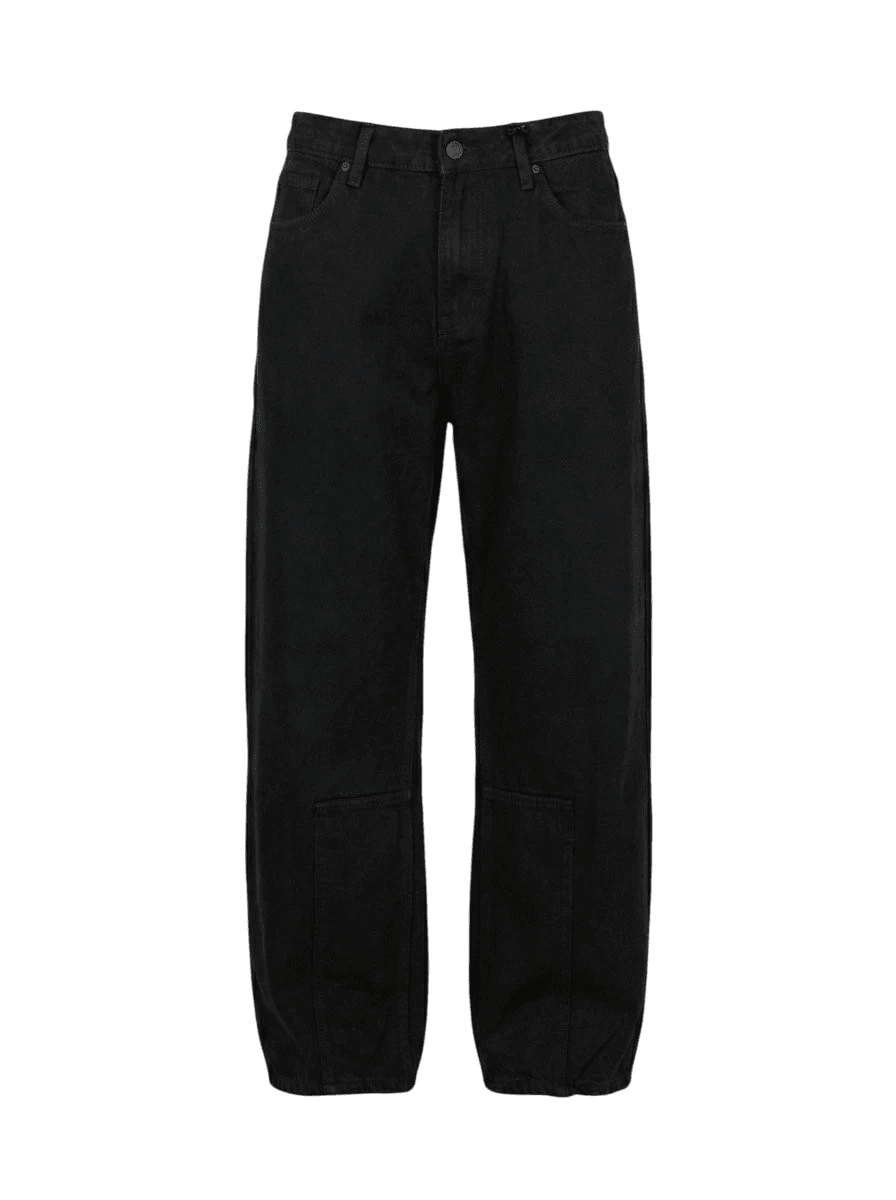 Jeans Bordados Hannya Black - ANTIFASHION