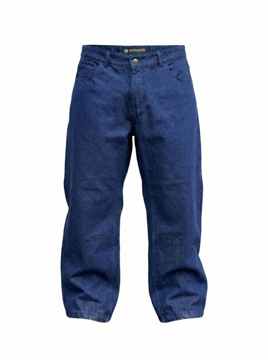 Jeans Bordados Hannya Índigo - ANTIFASHION