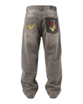 Jeans Bordados Hannya Oxford - ANTIFASHION