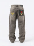 Jeans Bordados Hannya Oxford - ANTIFASHION