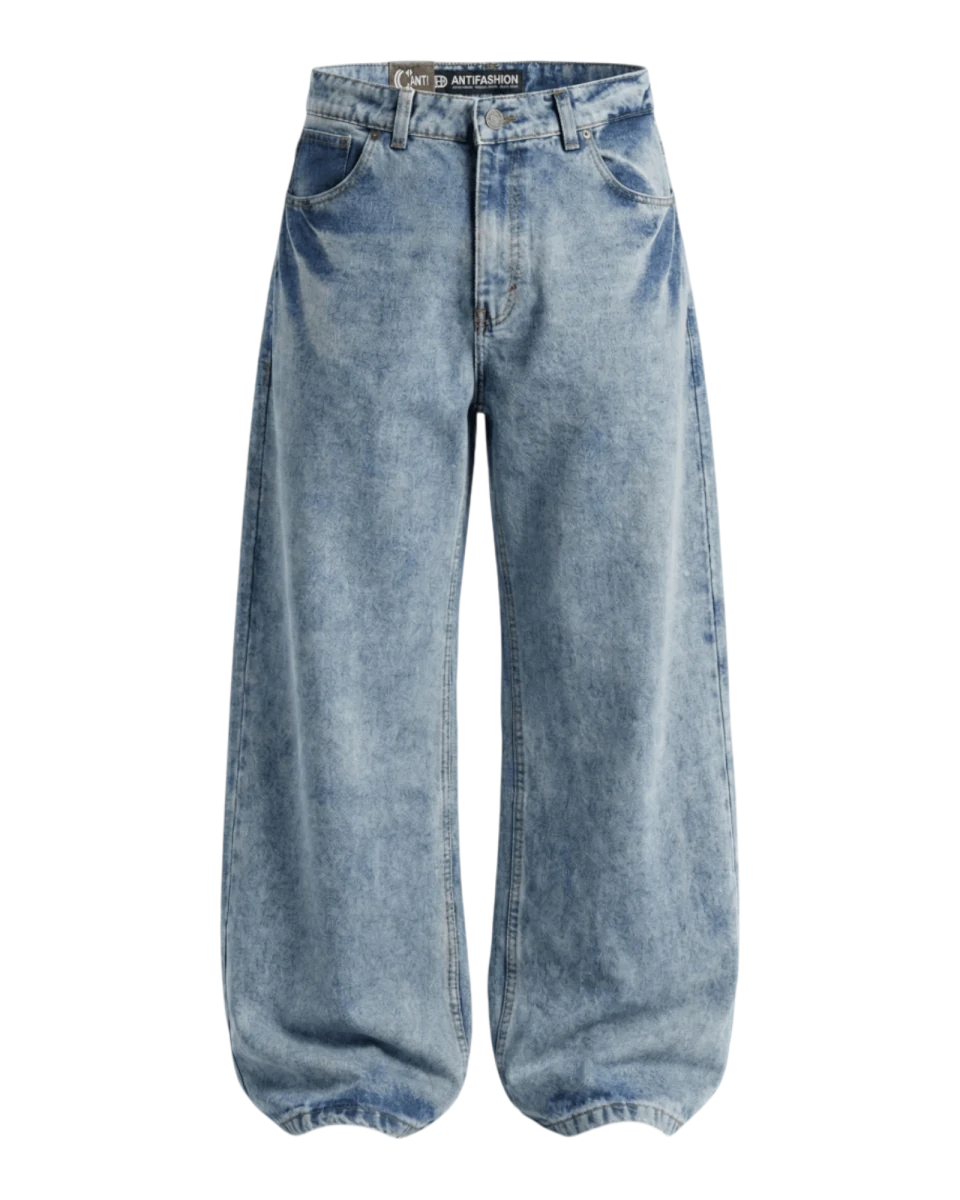 Jeans Bordados Navy Bite - ANTIFASHION