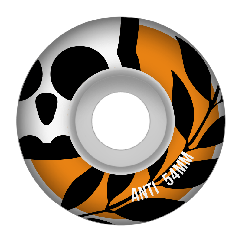 Llanta Skate Logo Naranja