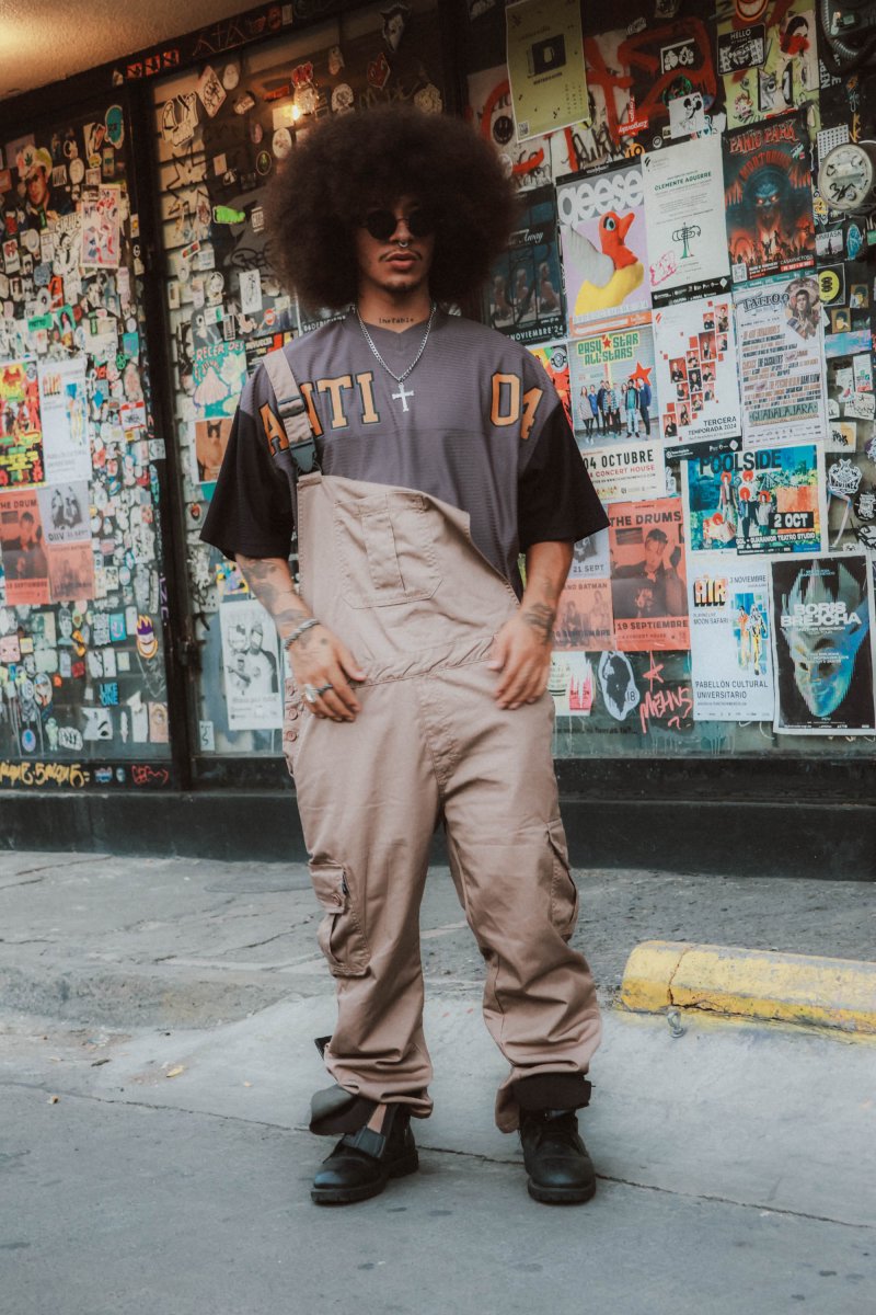 Overol Gabardina Beige - ANTIFASHION