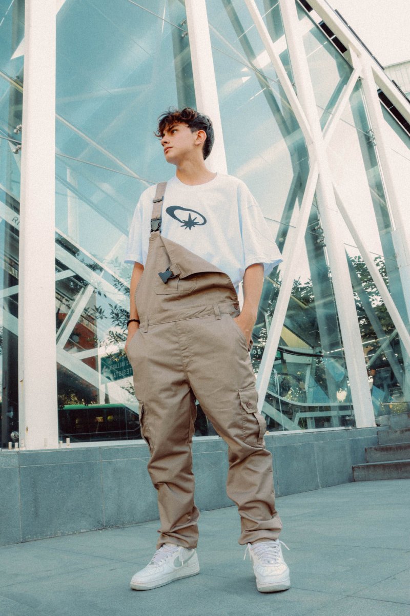 Overol Gabardina Beige - ANTIFASHION