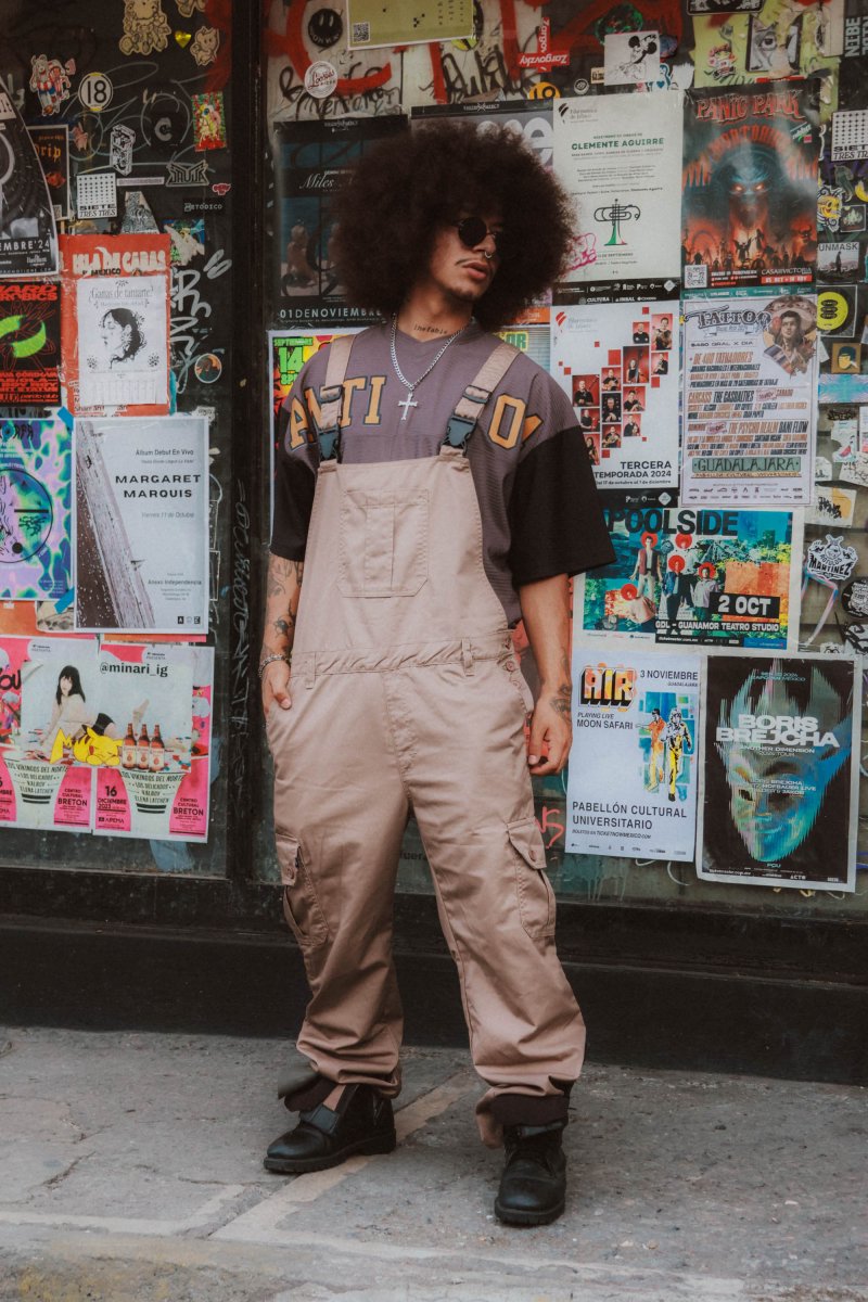 Overol Gabardina Beige - ANTIFASHION