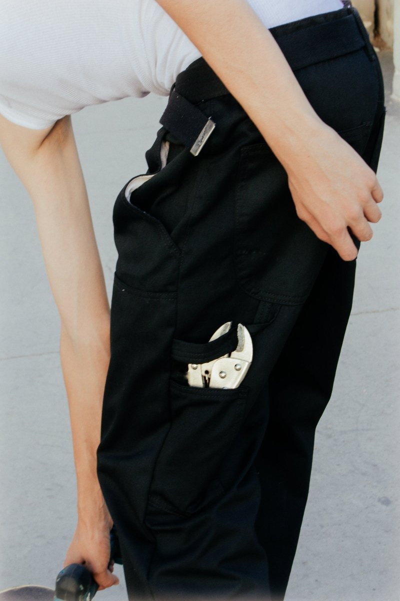 Pantalon Carpintero Heavy Duty Black - ANTIFASHION