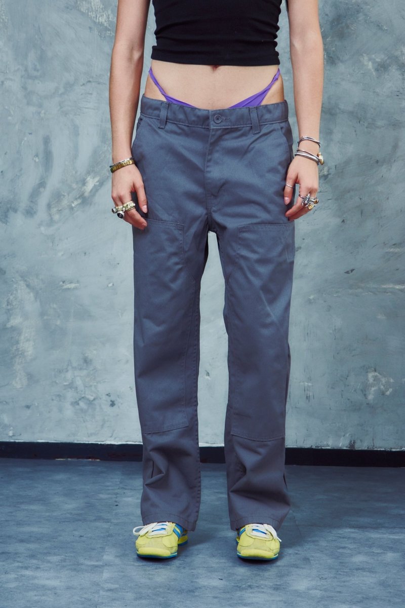 Pantalon Carpintero Heavy Duty Gris - ANTIFASHION