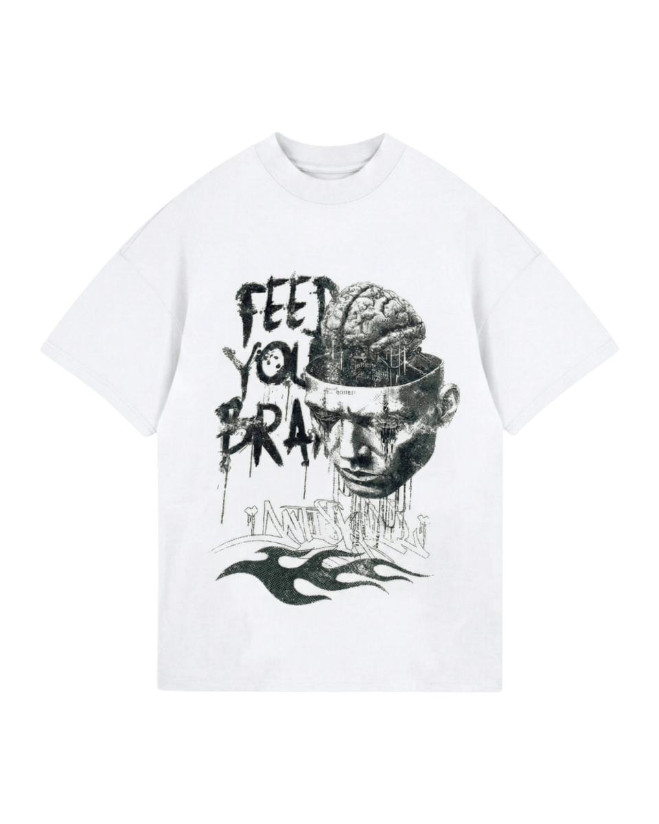 Playera Anti Skull Brain - ANTIFASHION