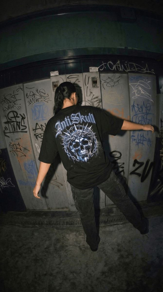 Playera Anti Skull Cross Peak - ANTIFASHION