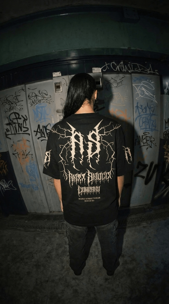 Playera Anti Skull Lightning - ANTIFASHION
