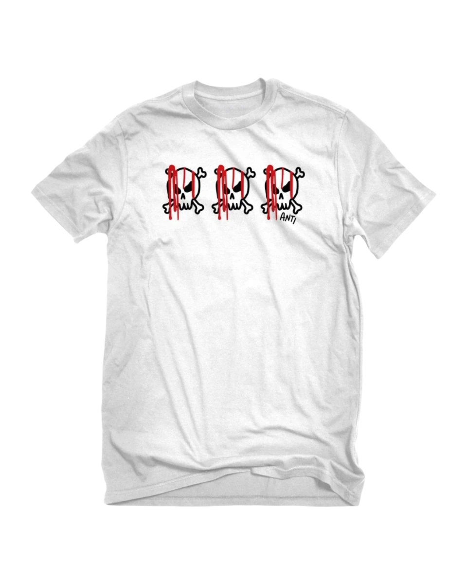 Playera Blood Blanco - ANTIFASHION