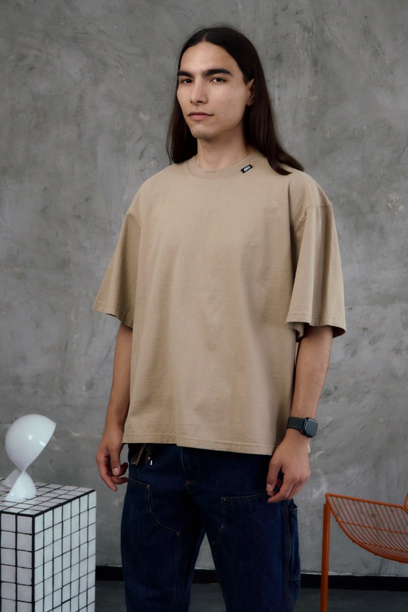 Playera Boxy Kaki - ANTIFASHION