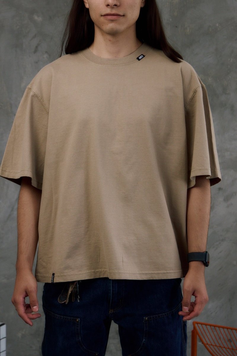 Playera Boxy Kaki - ANTIFASHION
