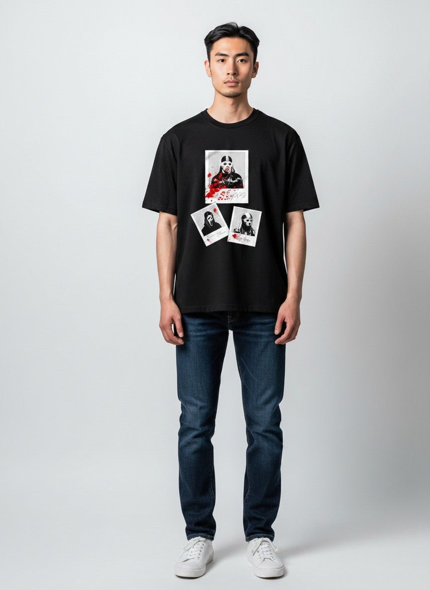 Playera Hallo-Drip Negro - ANTIFASHION