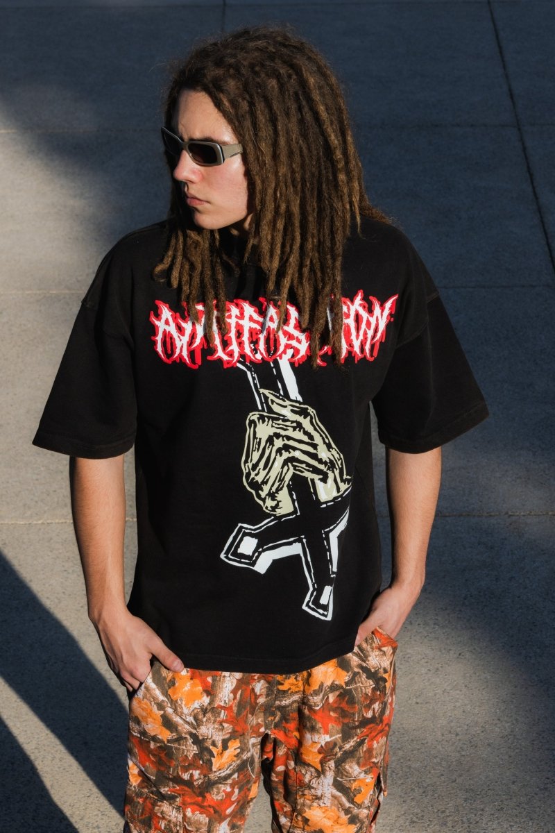 Playera Heavy Duty Christ Black - ANTIFASHION