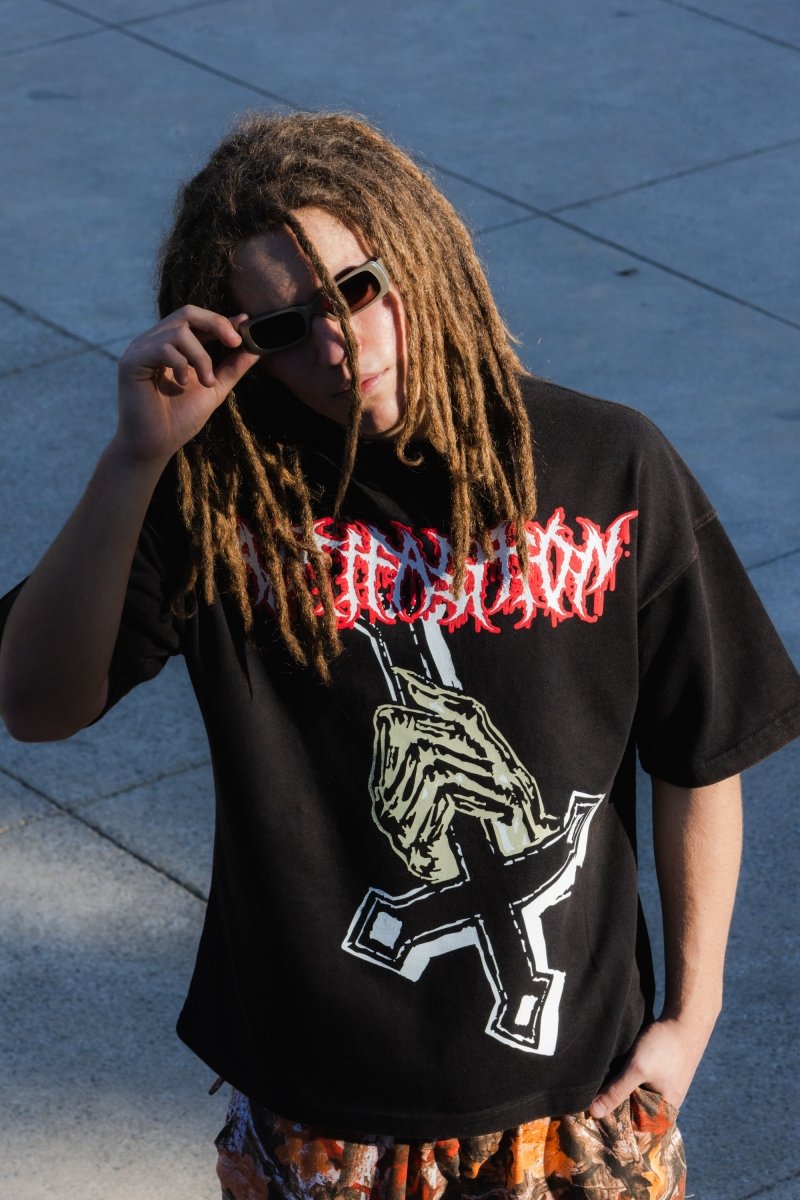Playera Heavy Duty Christ Black - ANTIFASHION