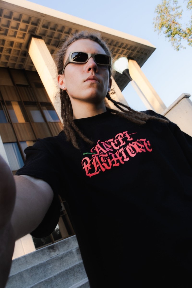 Playera Heavy Duty Oni Mask Black - ANTIFASHION