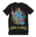 Playera Heavy Duty Oni Mask Black - ANTIFASHION