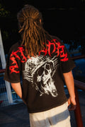Playera Heavy Duty Pill Black Desgaste - ANTIFASHION